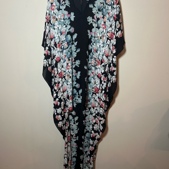 BCBGMaxAzria Black Floral High Low Dress - Picture 11 of 11